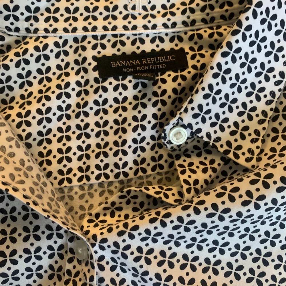 Banana Republic floral blouse